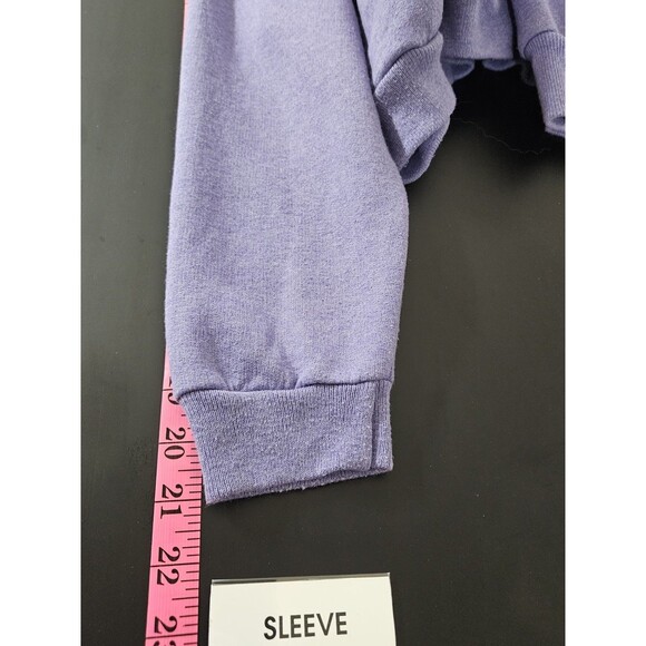 Hanes Women's XL Purple Sweater Plain Ribbed Cozy Solid Soft Crew Neck Pastel - Picture 12 of 12